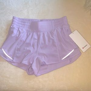 lavender dew hotty hot HIGH RISE short 2.5” lined